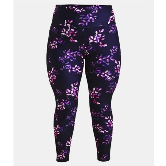 Women's Under Armour HeatGear® Printed No-Slip Waistband Ankle Leggings 2X 3X Ne - Picture 2 of 13